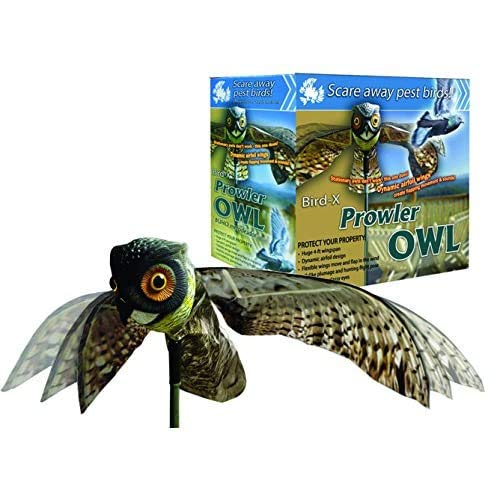 Weatherproof resin head and fabric body of owl decoy