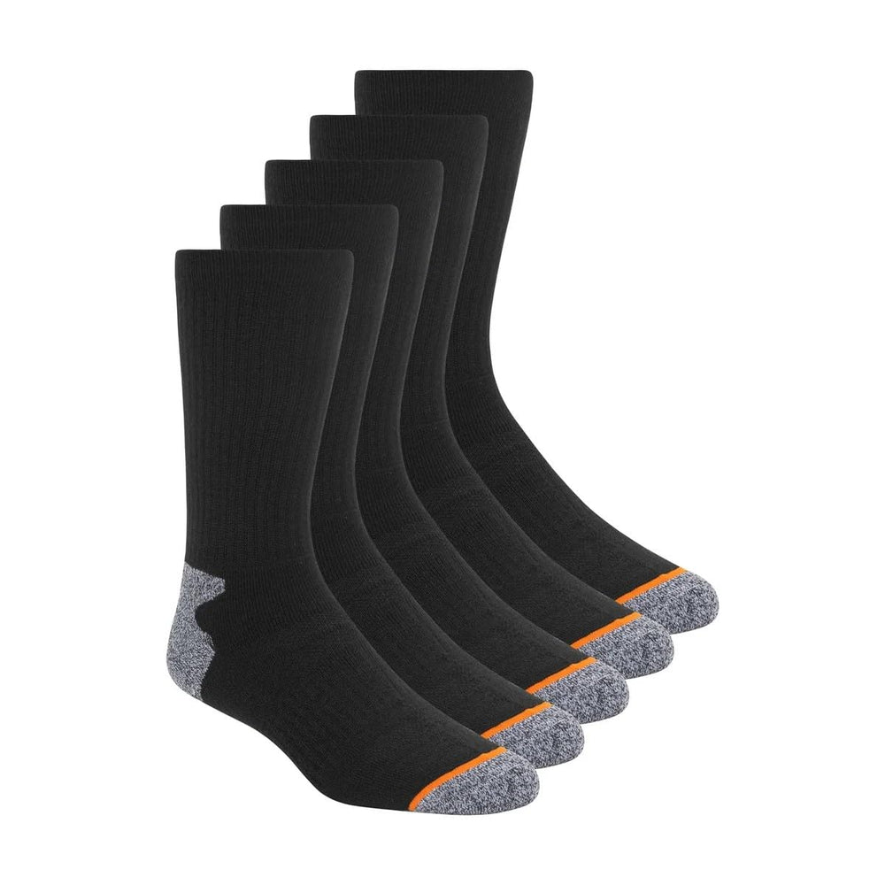 Weatherproof Vintage men's wool blend crew socks for outdoor adventures with a five-pair set.