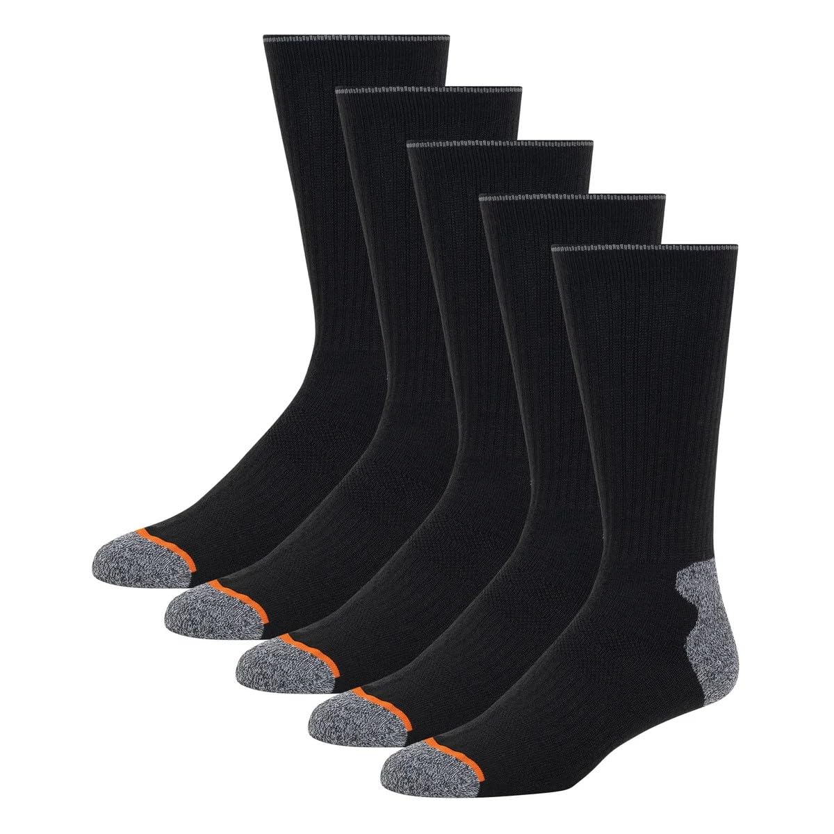 Weatherproof Vintage wool blend crew socks featuring ribbed cuffs and cushioned sole for all-day comfort.