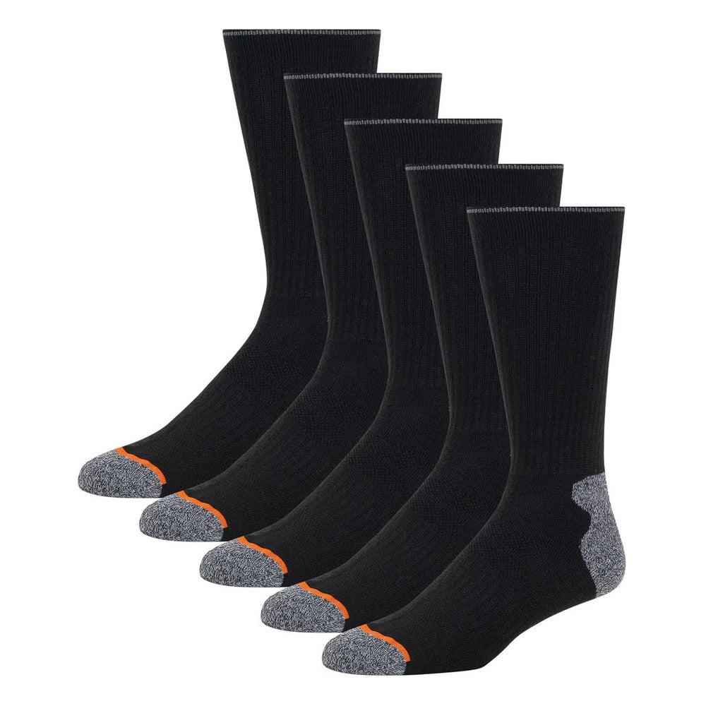 Weatherproof Vintage wool blend crew socks featuring ribbed cuffs and cushioned sole for all-day comfort.