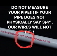 Weave pole guide wires clip-on closeup showing easy adjustable fit.