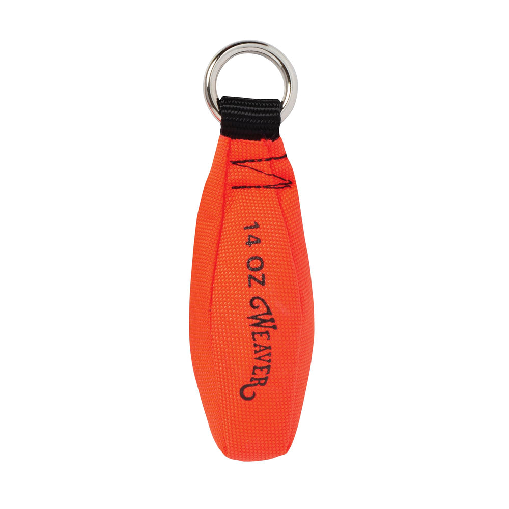 Weaver Arborist Throw Weight close-up shows Cordura fabric for durability and reliability.