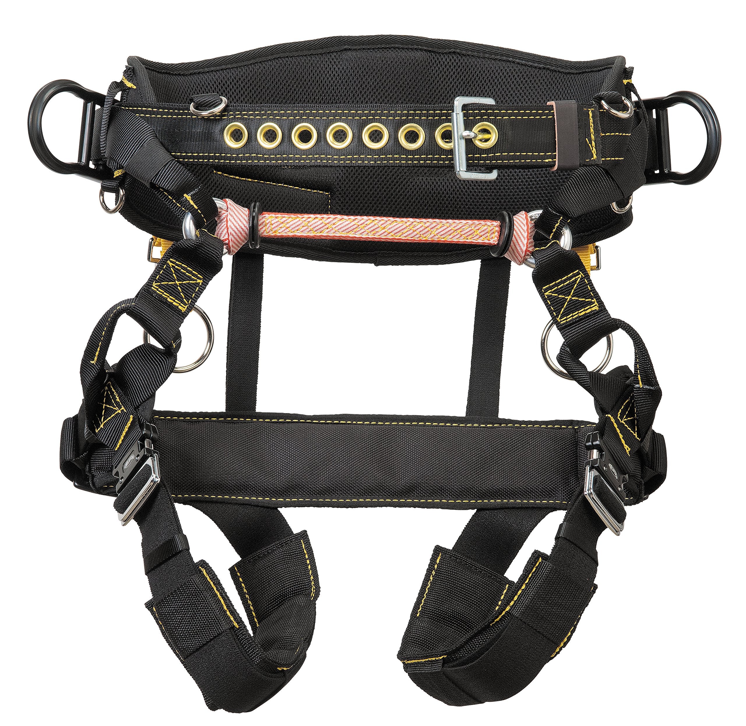 Weaver Arborist WLC-730 saddle batten seat front view with memory foam back pad for comfort.