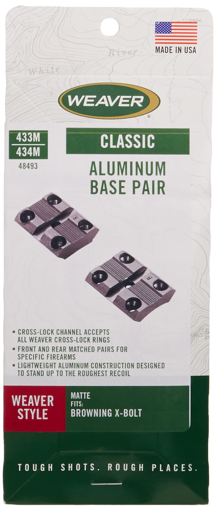 Weaver aluminum base for Browning X-Bolt offers robust strength and retention.