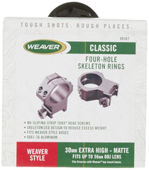 Weaver four-hole skeleton ring lightweight design enhances balance and handling on compact setups.