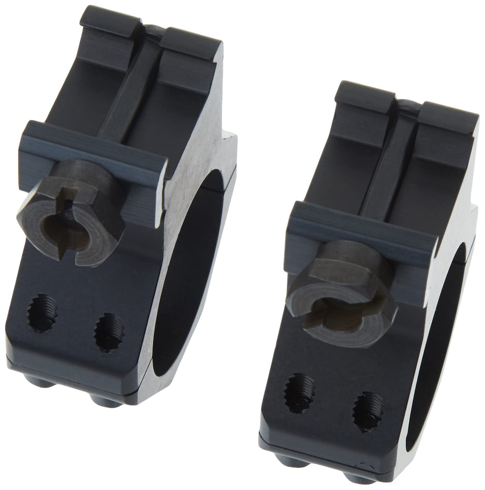 Weaver four-hole skeleton ring design offers secure grip and reliable performance under recoil.