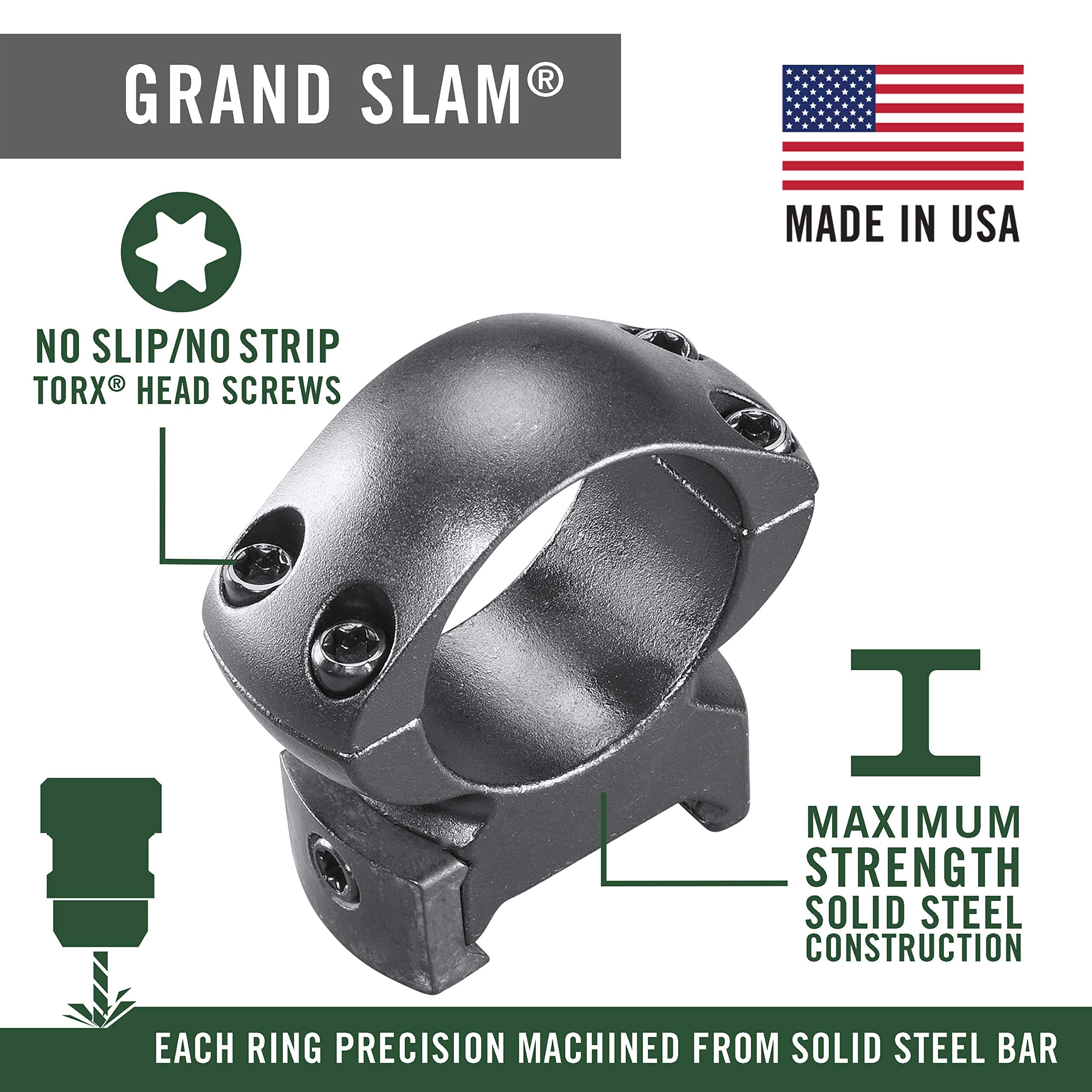 Weaver Grand Slam 1-Inch High Rings close-up of cross lock for tight secure fit.
