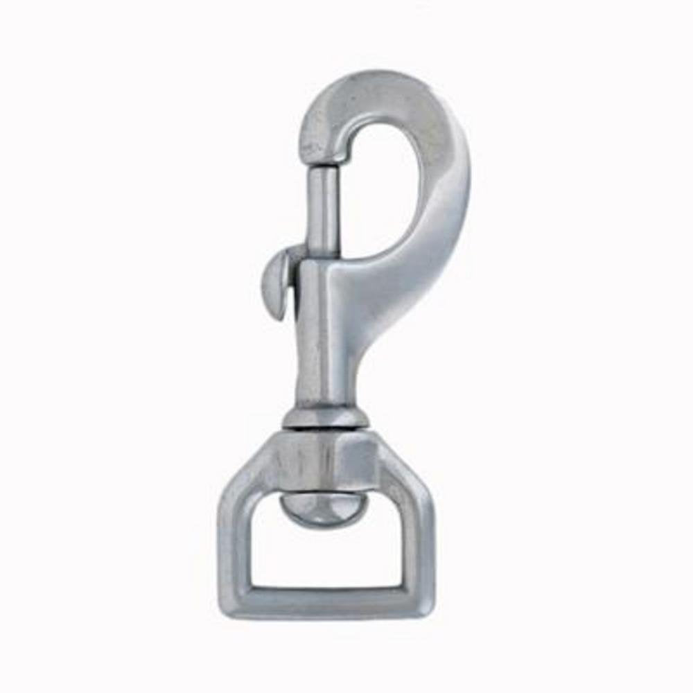 Weaver Leather 017 flat swivel snap in stainless steel designed for 1-inch straps