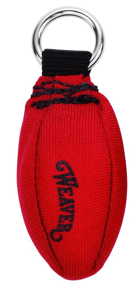 Weaver Leather Arborist Throw Weight 12oz shows moving shot for longer throws