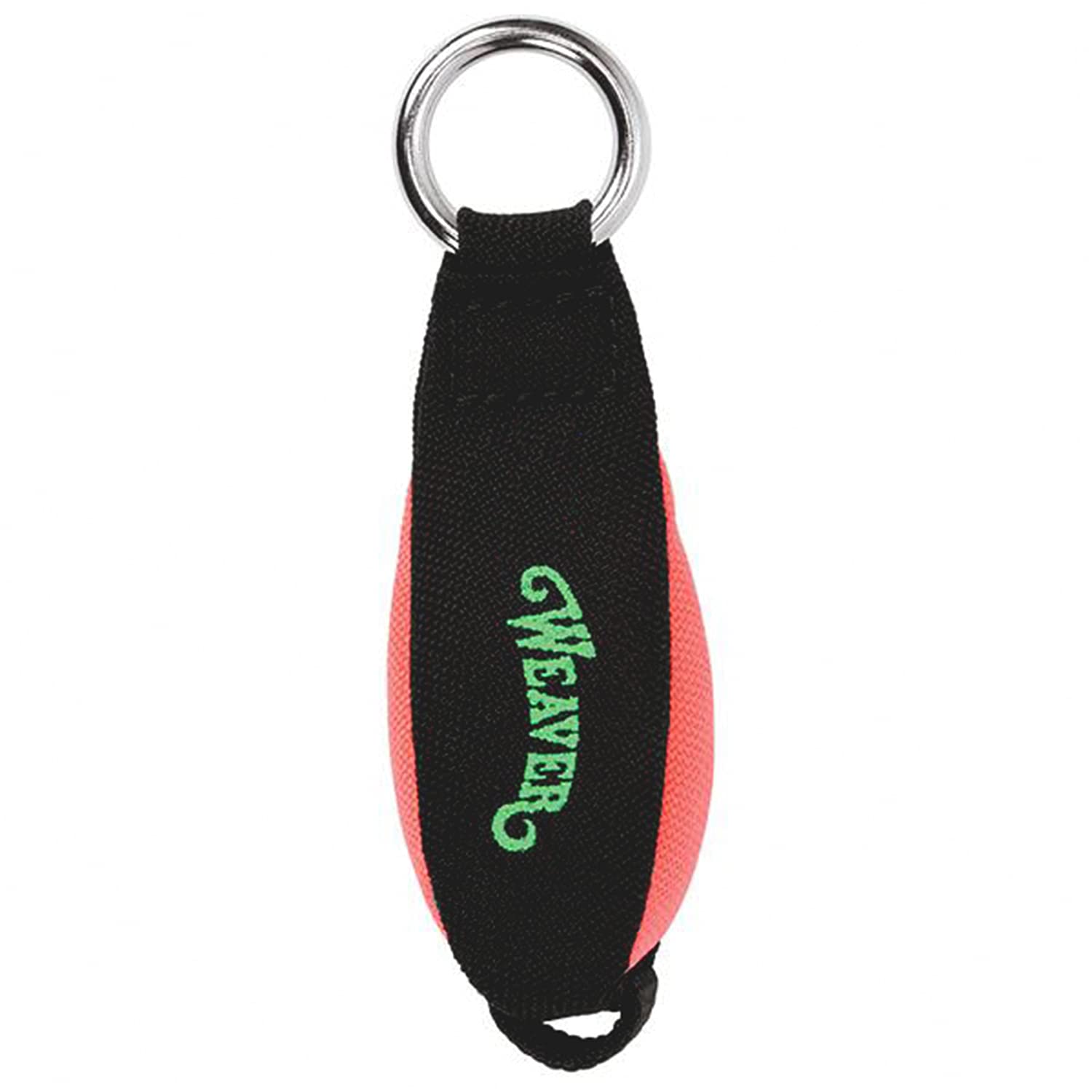 Weaver Leather Bullet Throw Weight in black and blaze orange with high visibility and easy attachment.