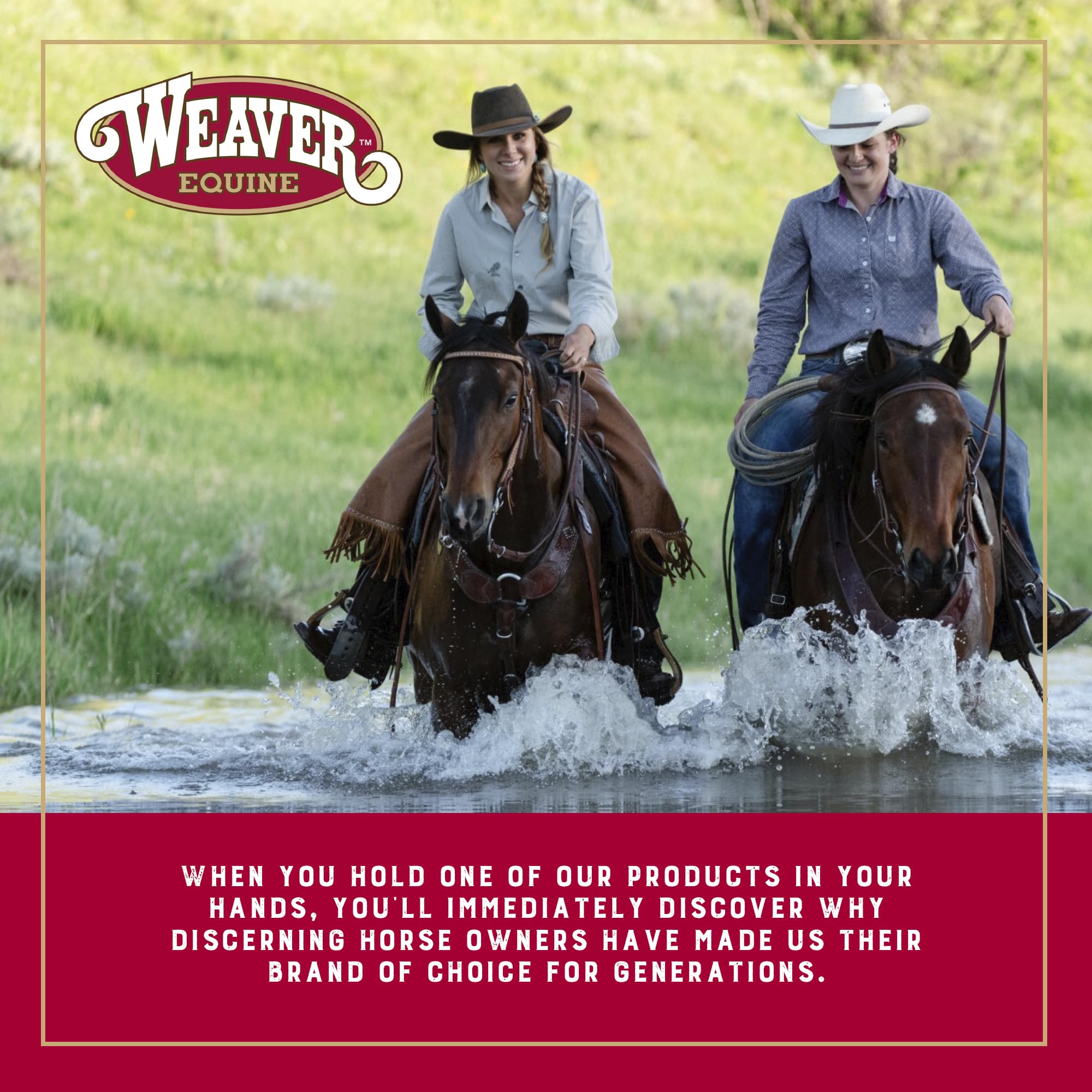 Weaver Leather rope bag 20-inch diameter provides ample rope capacity.