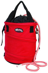Weaver Leather Rope Bag with collapsible design for quick rope access on climbs.