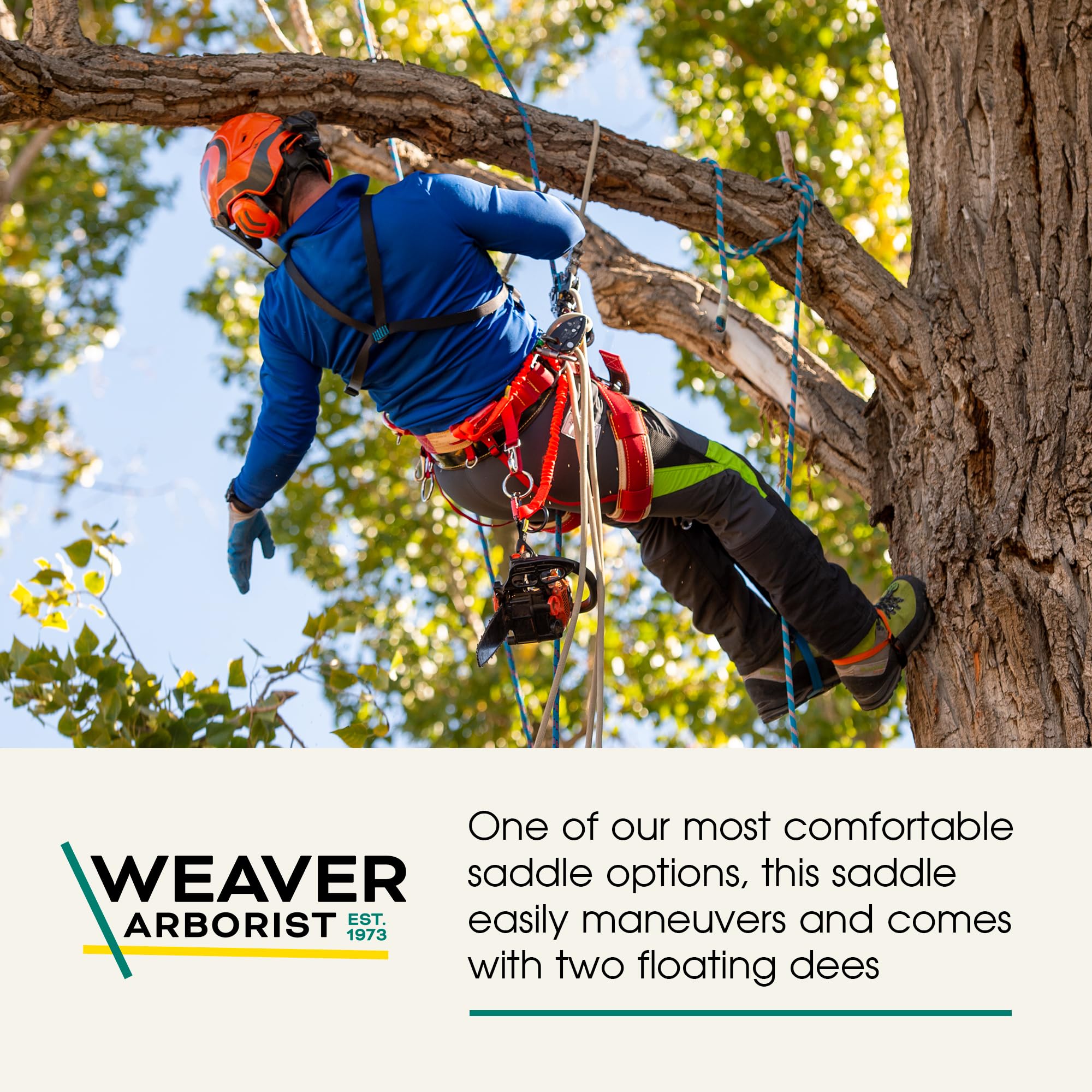 Weave Leather WLC-560 padded nylon leg straps for all-day comfort