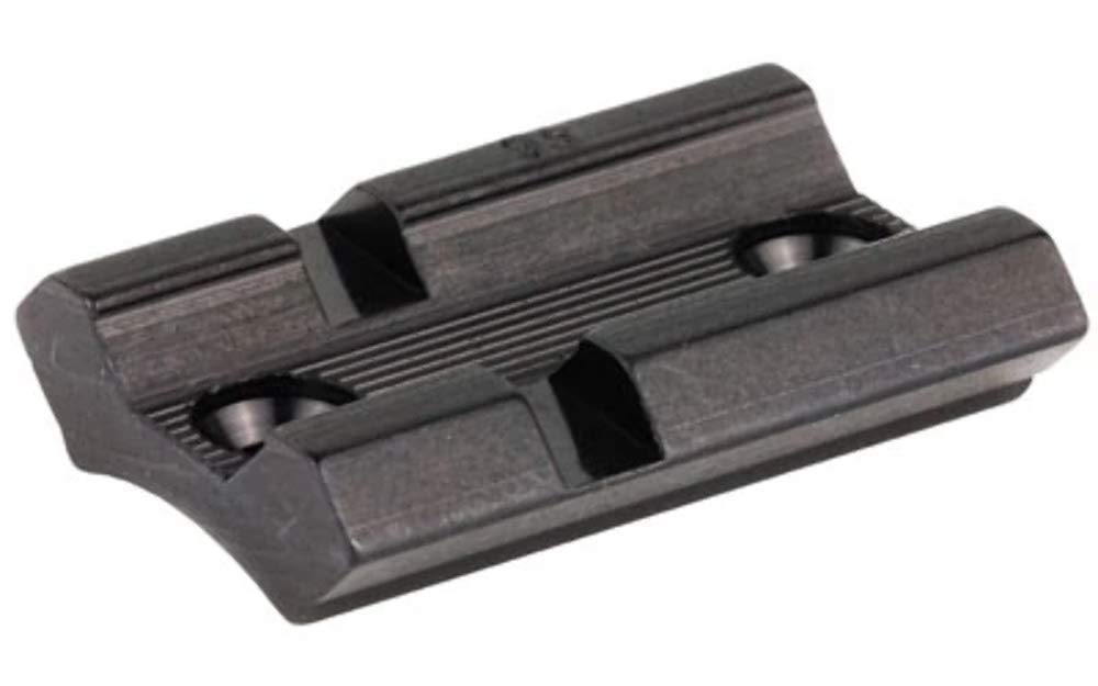 Weaver 46M top mount base in matte black ensures secure ring alignment for reliable optics
