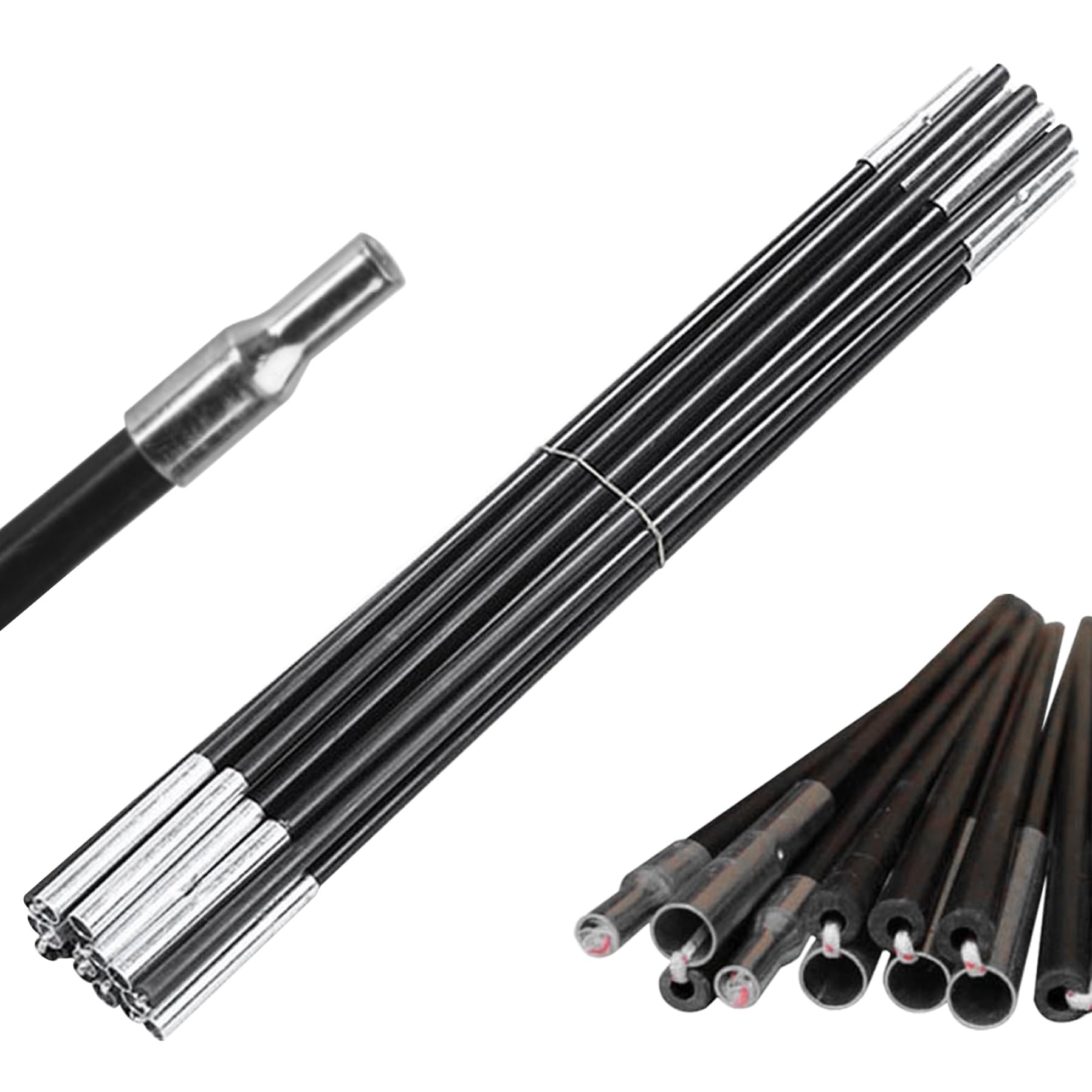 Wedhapy fiberglass tarp poles with collapsible design for easy carry and quick setup