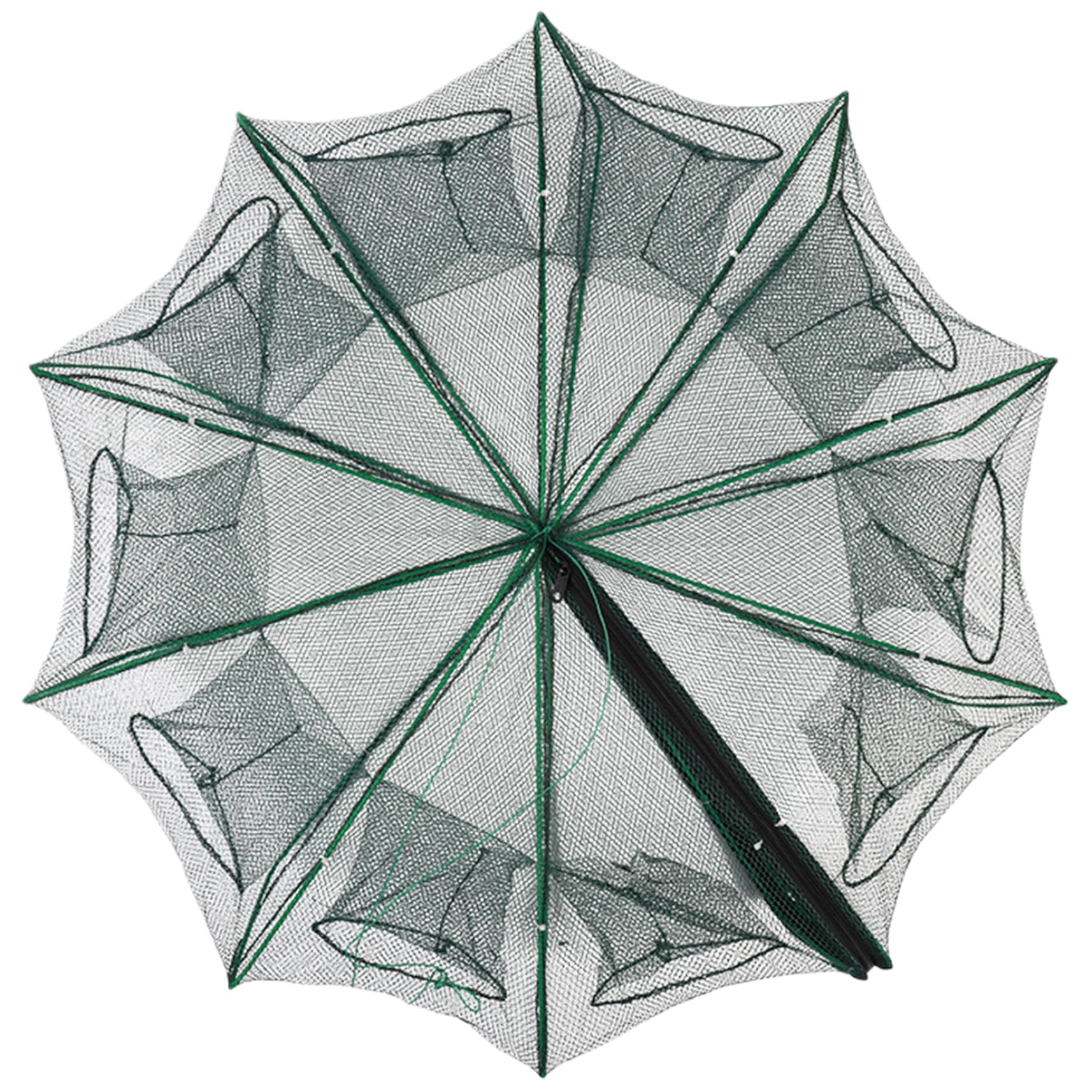 Wedhapy fishing net umbrella 10-holes design captures multiple prey efficiently