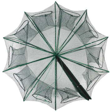 Wedhapy fishing net umbrella 10-holes design captures multiple prey efficiently