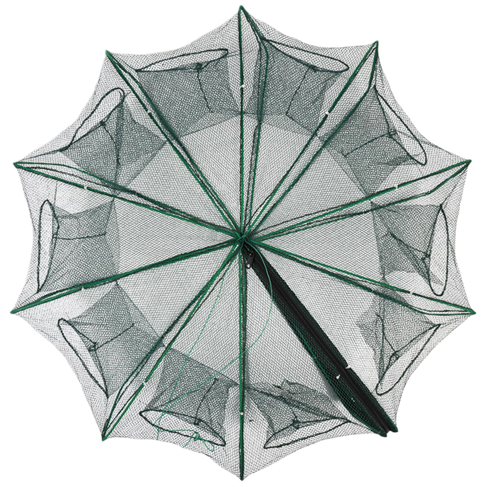 Wedhapy fishing net umbrella 10-holes design captures multiple prey efficiently
