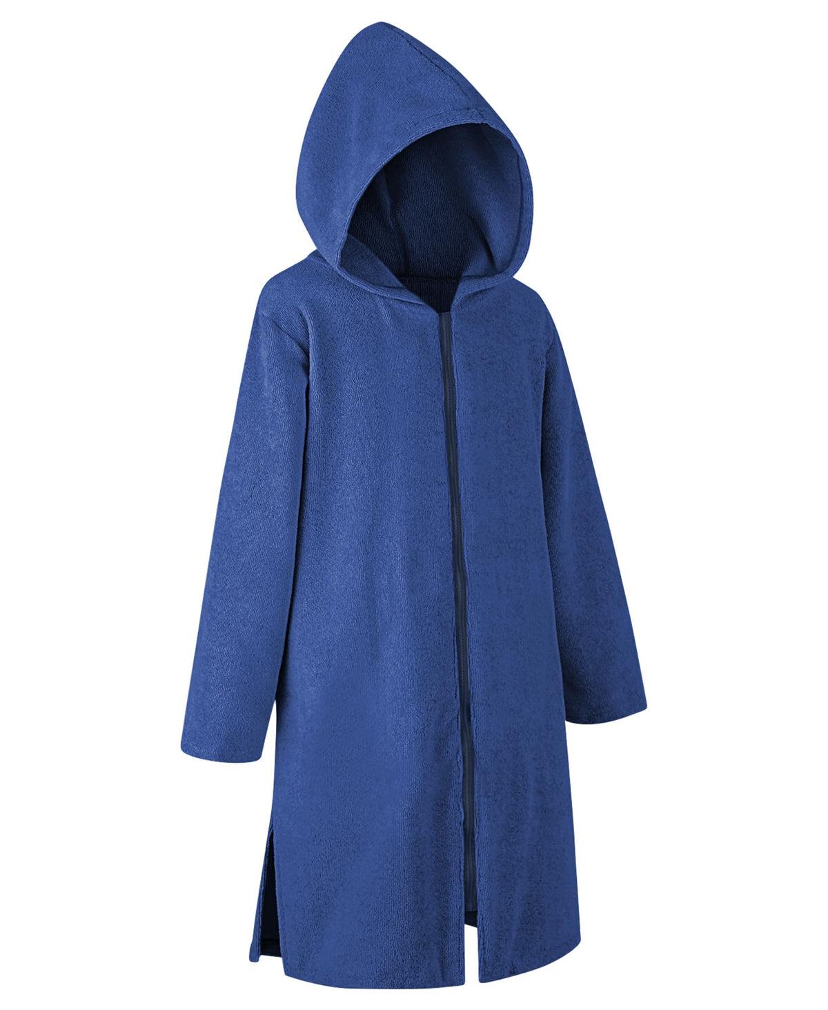 Weecreeture hooded towel poncho with zipper and pocket for quick, private beach changes.