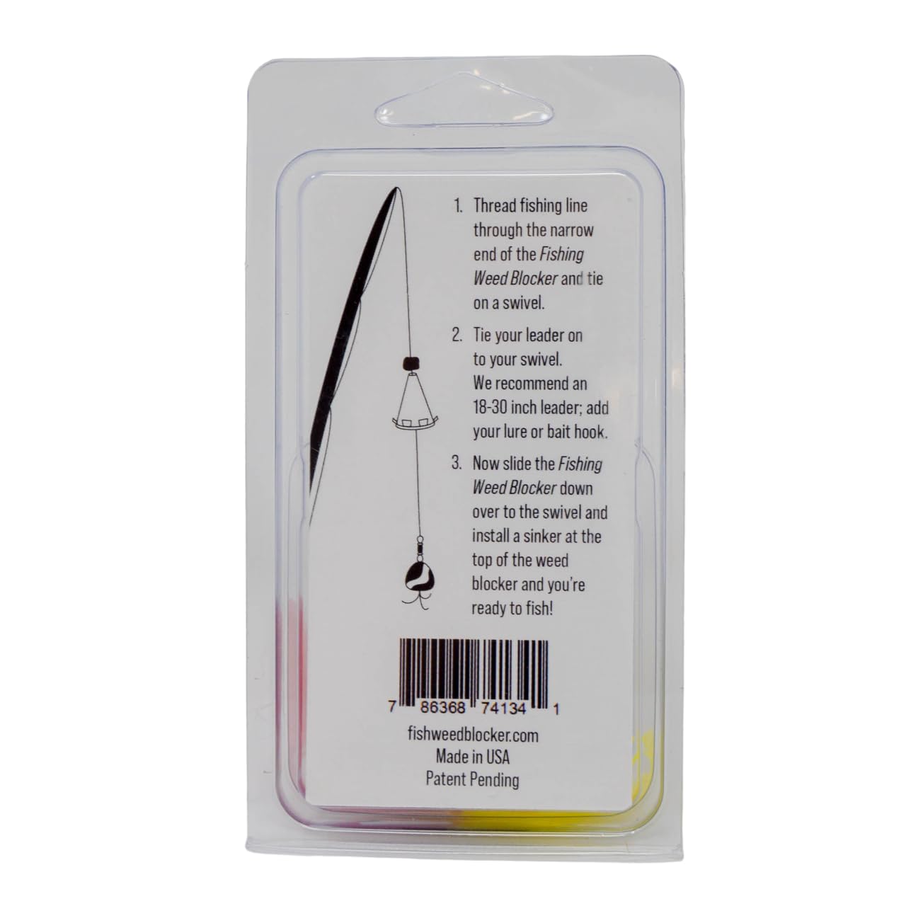 Weed Guard smooth water flow minimizes resistance while trolling.