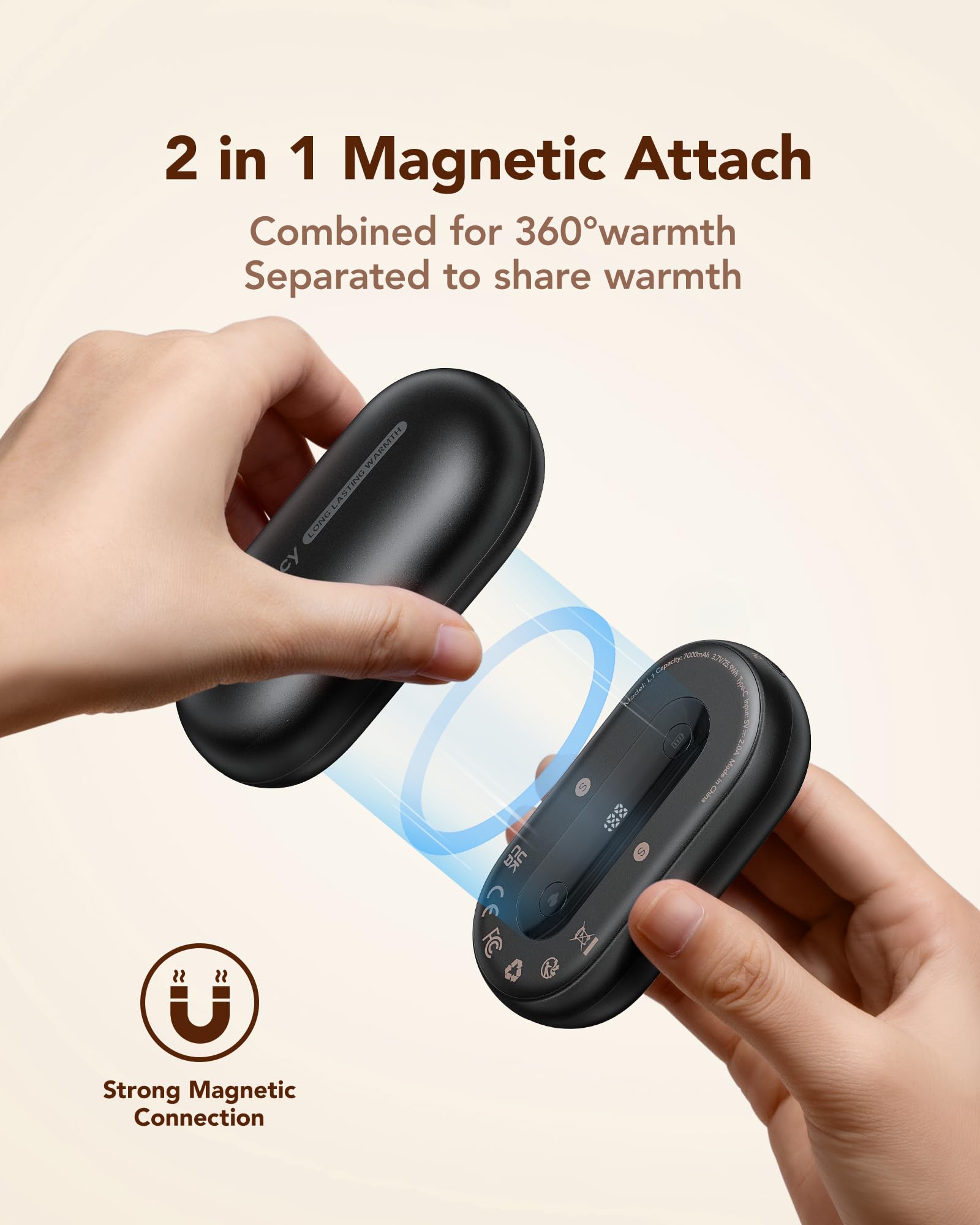 WeeFancy hand warmers heat up in 1 second for instant comfort.