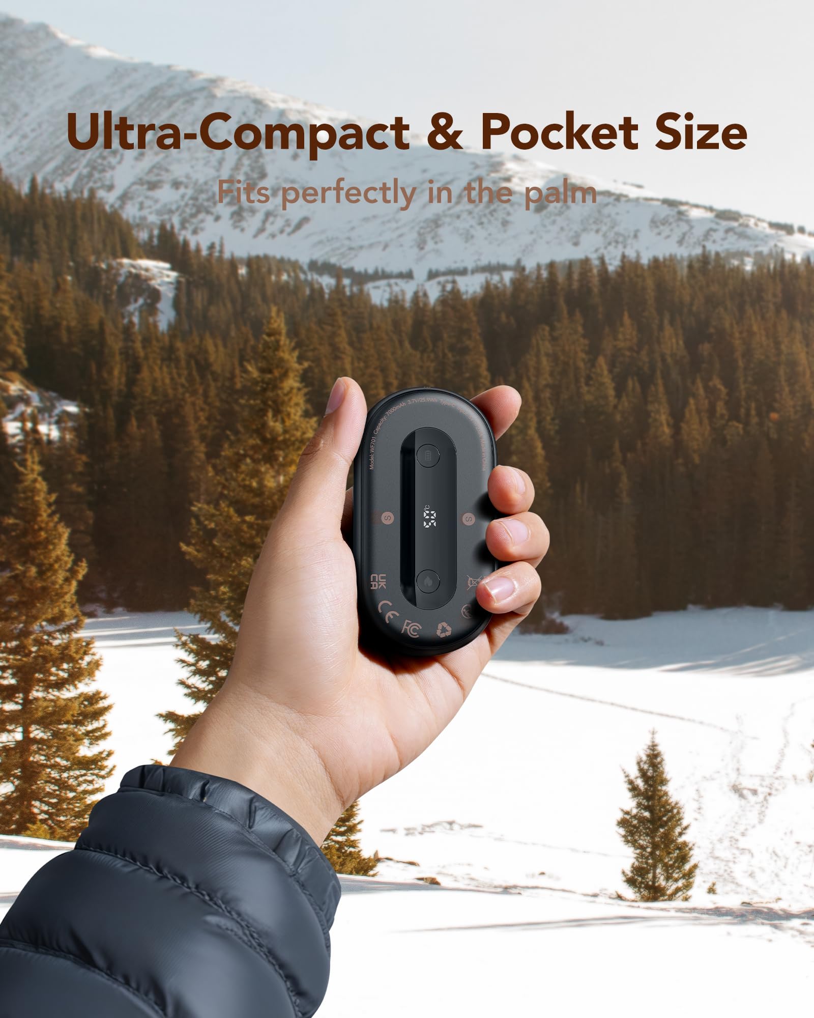 WeeFancy hand warmers shown in magnetic assembly for 360-degree warmth.