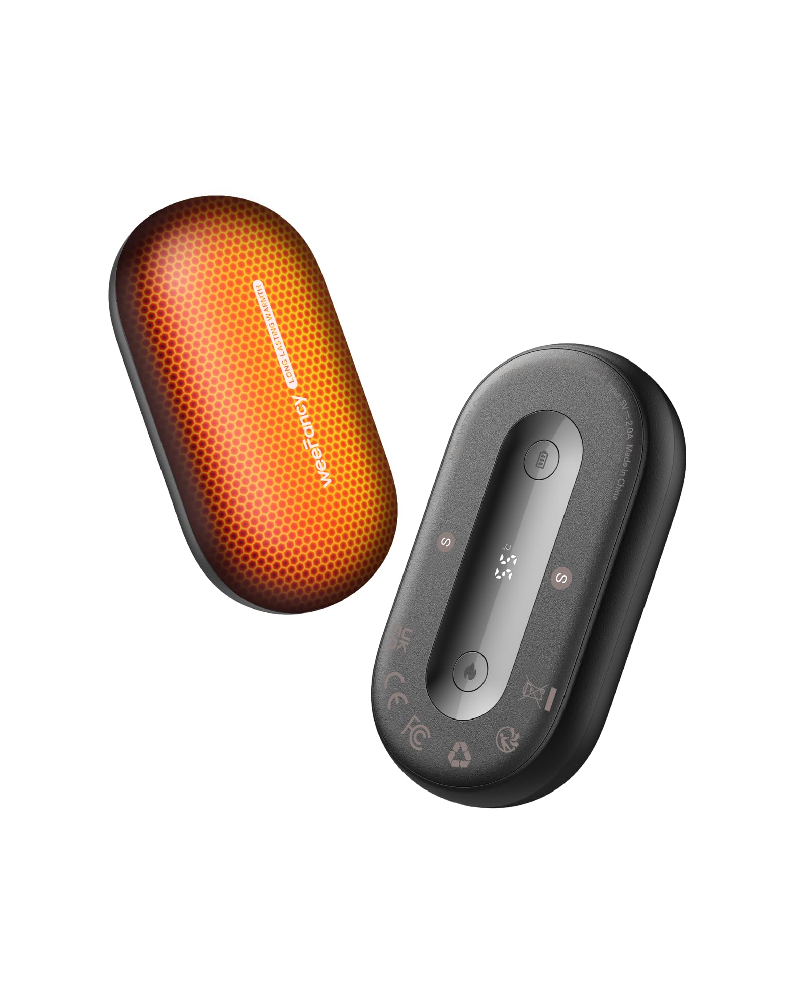 WeeFancy hand warmers used during outdoor activities like skiing.