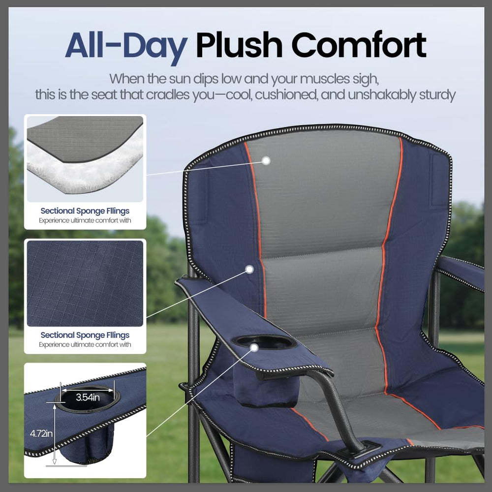 WEIDIORME 2-pack camping chair side pocket for convenient storage.