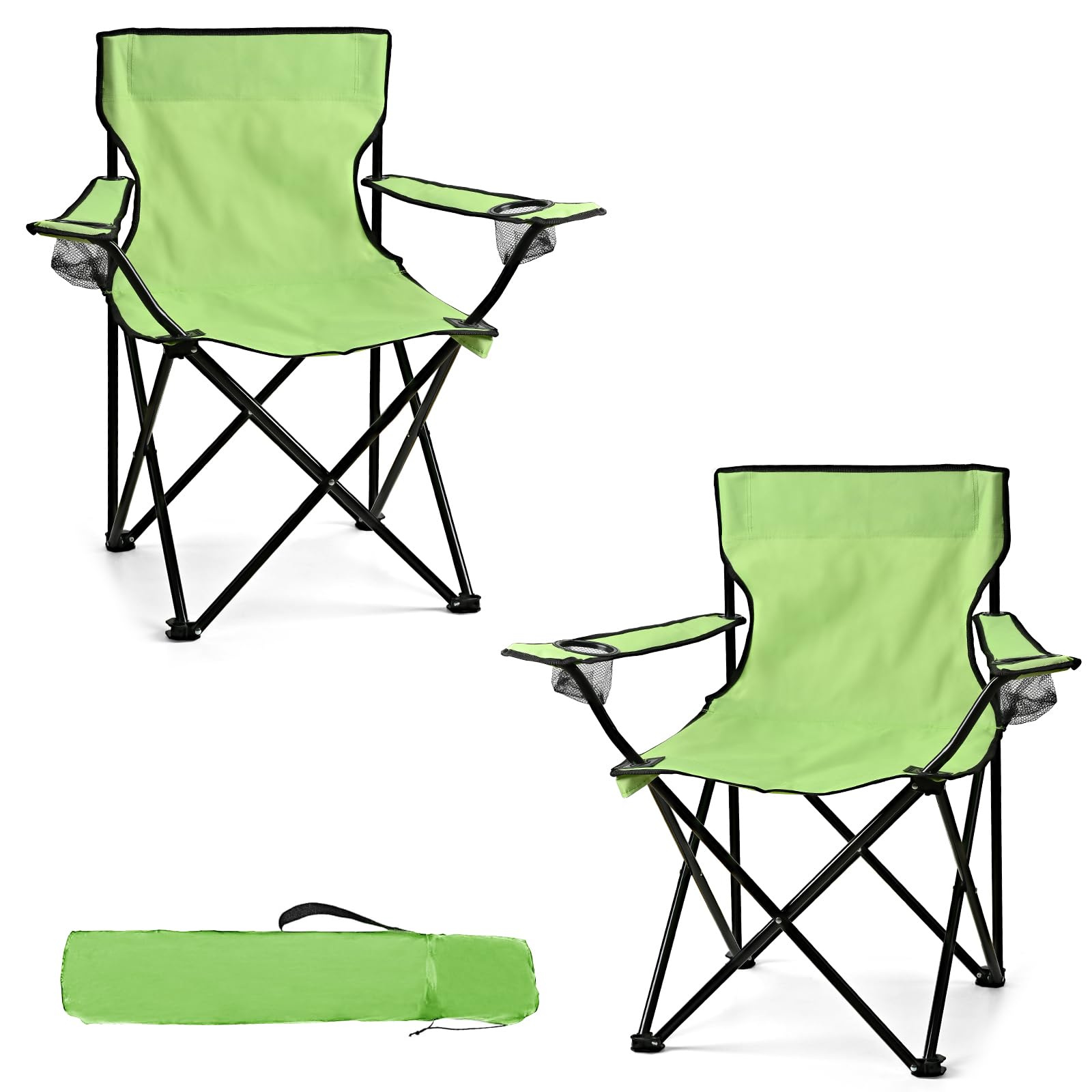WEIDIORME camping chair double-pack setup for couples outdoor seating