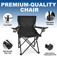 WEIDIORME camping chair ergonomic contoured seat with breathable fabric