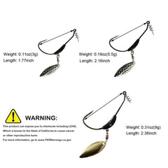 Weighted hook with twist lock in gold color, 9g (0.31oz) for soft swim baits