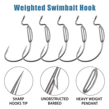 3.5g weighted hook for soft plastics