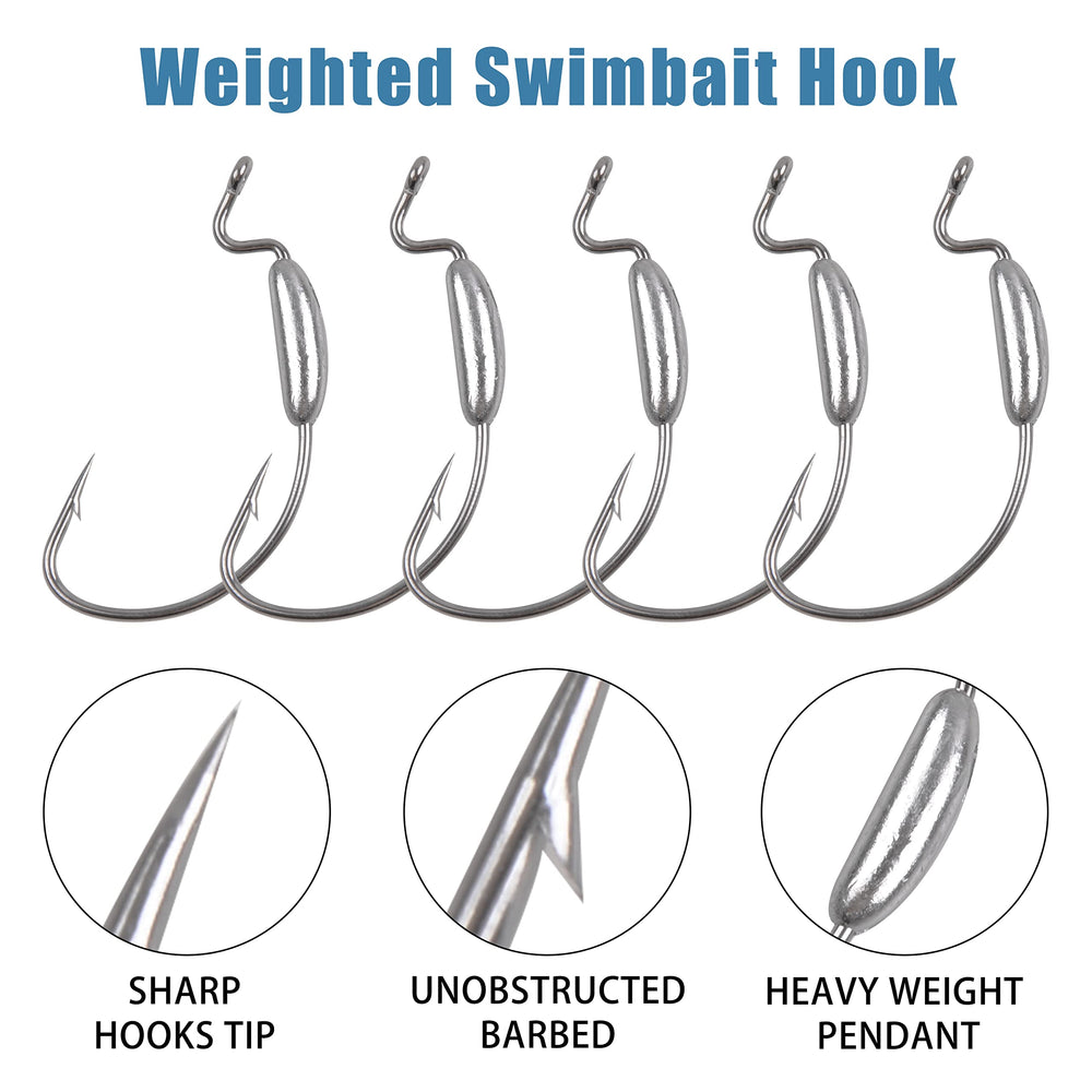 3.5g weighted hook for soft plastics