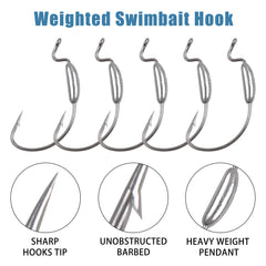 3.5g weighted hook for soft plastics