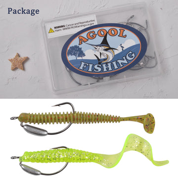 Weighted hooks for freshwater and saltwater use