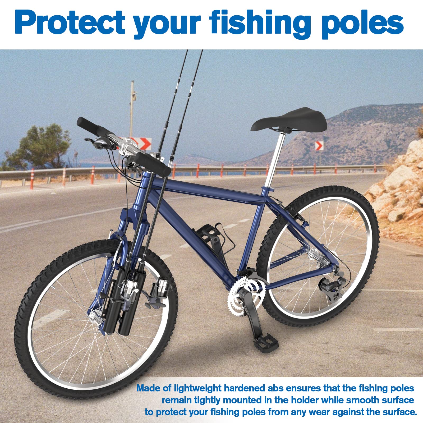 WEIGUZC smooth-surface rod rack protects gear during transport