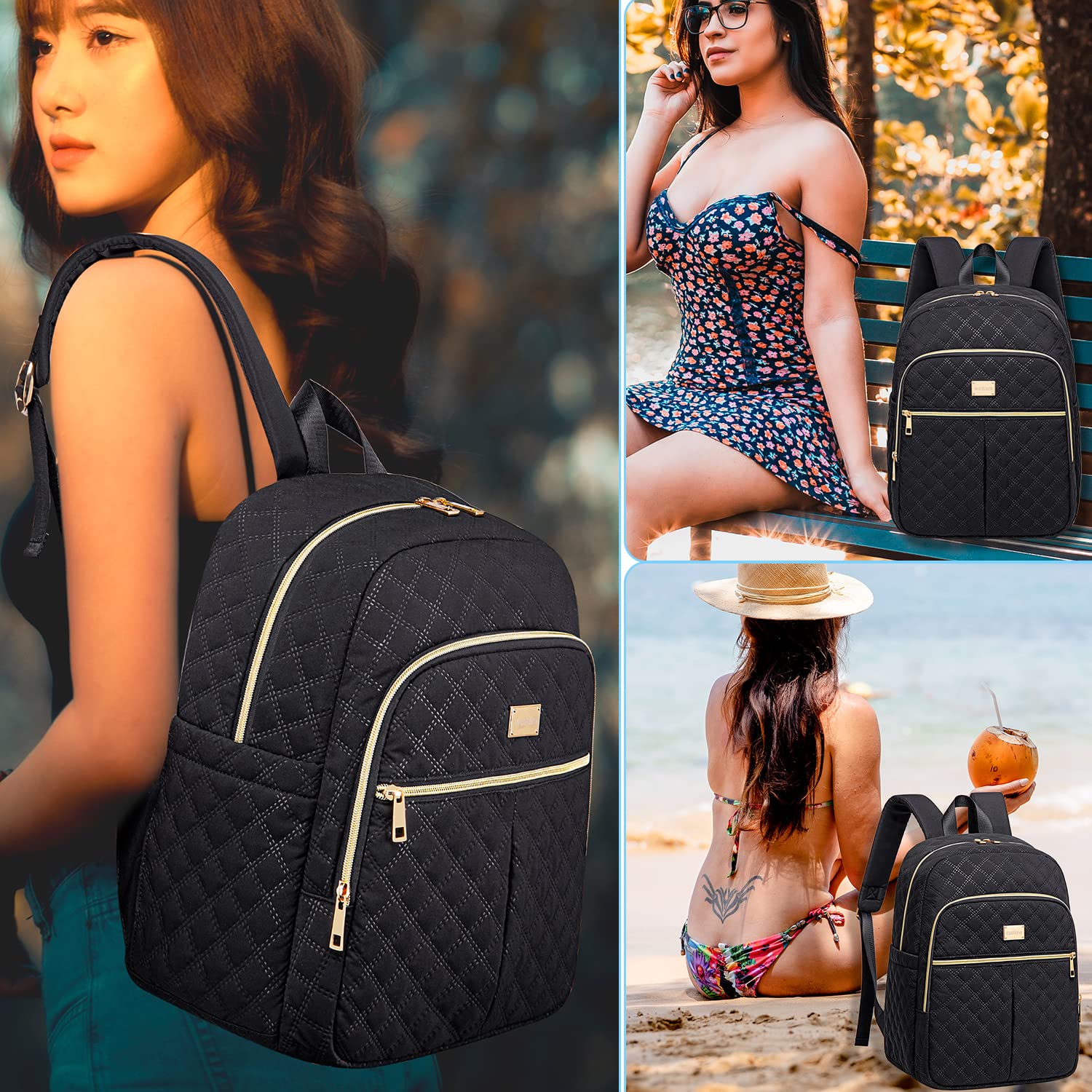 Weitars lunch backpack padded shoulder straps enhance all-day comfort during travel or work.