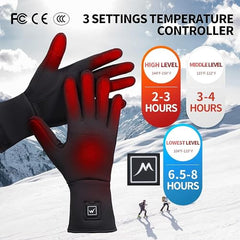 WEIVIOQ heated glove liner battery pack powering six hours of warmth