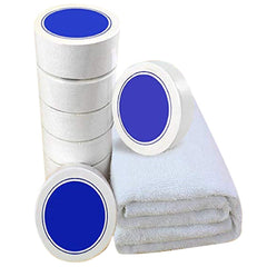 Weiye reusable compressed towel tablets, white 12-pack, ideal for travel and outdoor use.