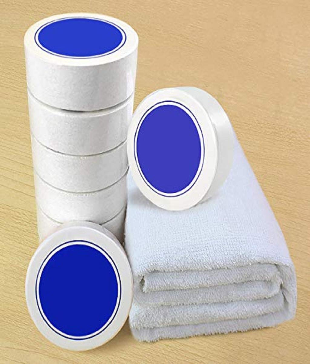 Weiye soft cotton towel tablet offers gentle texture when unfolded.