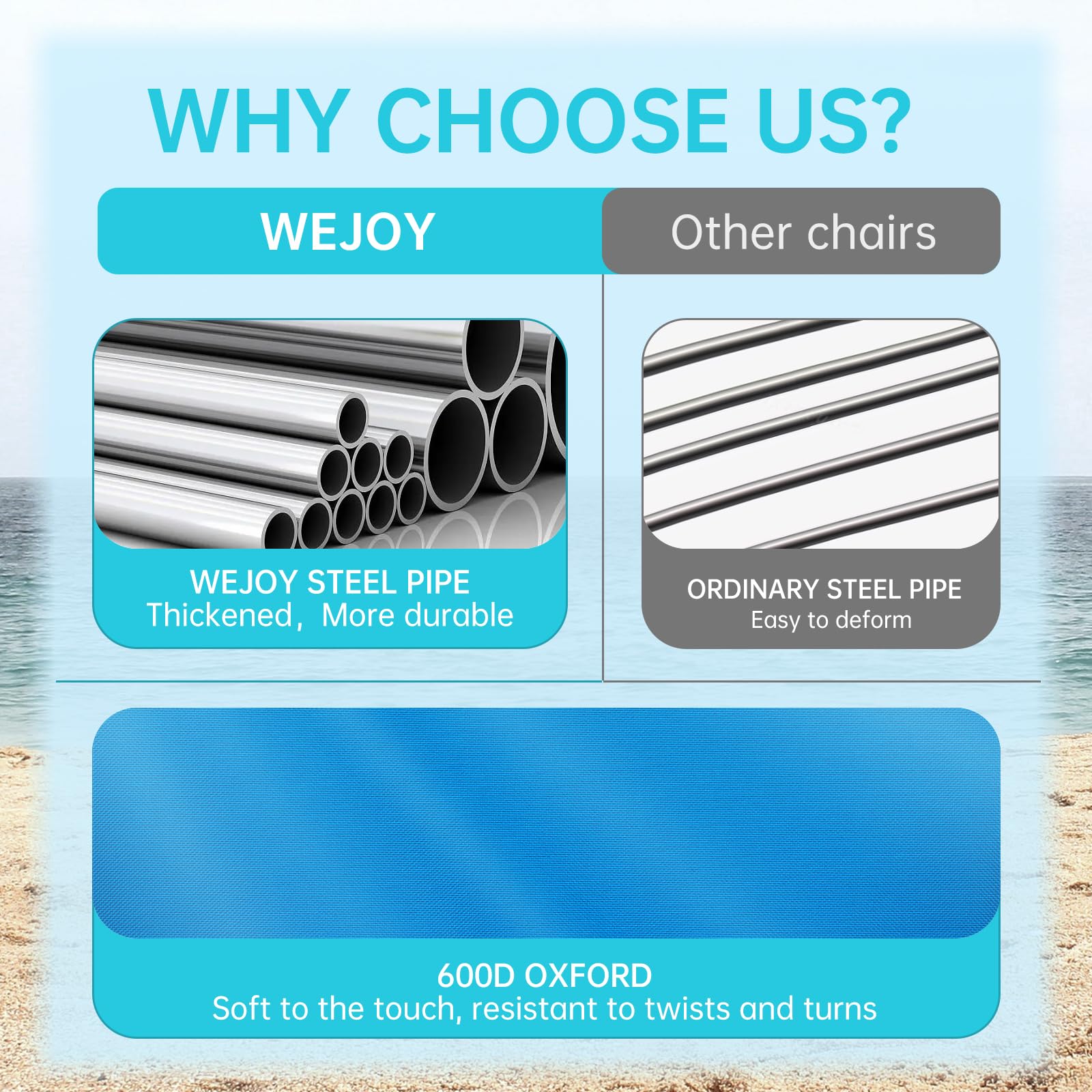 WEJOY back pocket keeps sunglasses and sunscreen within reach.