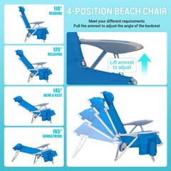 WEJOY beach chair backpack straps for hands-free carrying