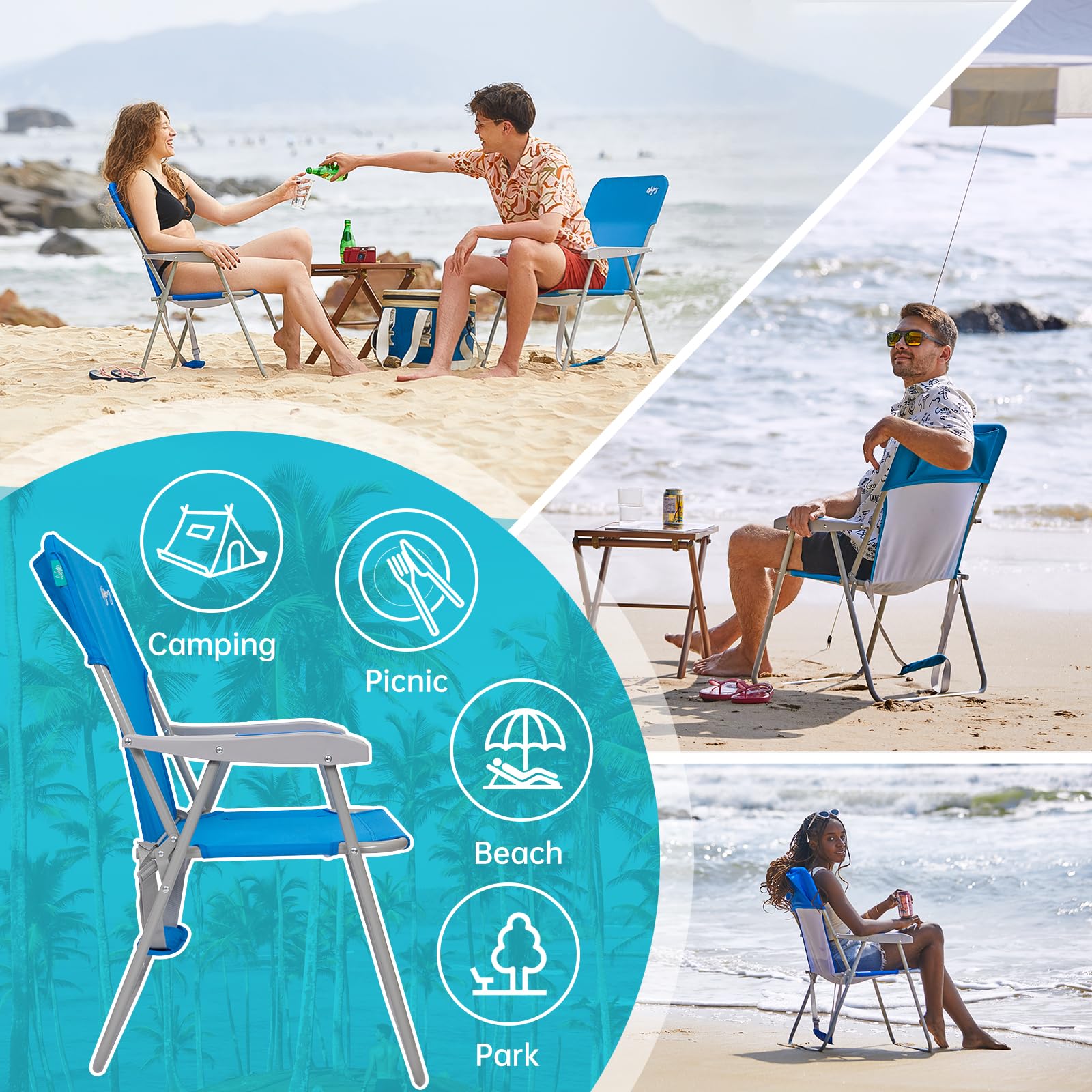 WEJOY hard armrests assist rising from the chair without strain.