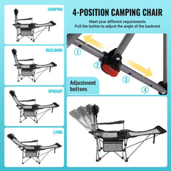 WEJOY cushioned pillow and armrests elevate seating comfort at campsites