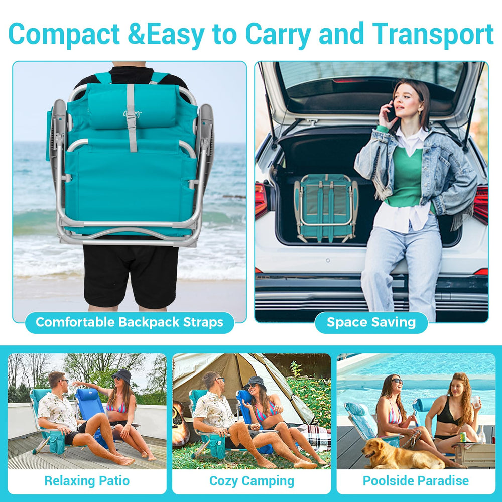 WEJOY sturdy footbase enhances stability on sand