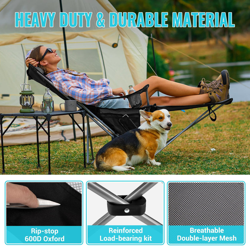 WEJOY lightweight-foldable design enables quick transport and setup at campsites.