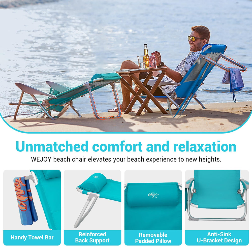 WEJOY padded headrest adds plush support for relaxed lounging