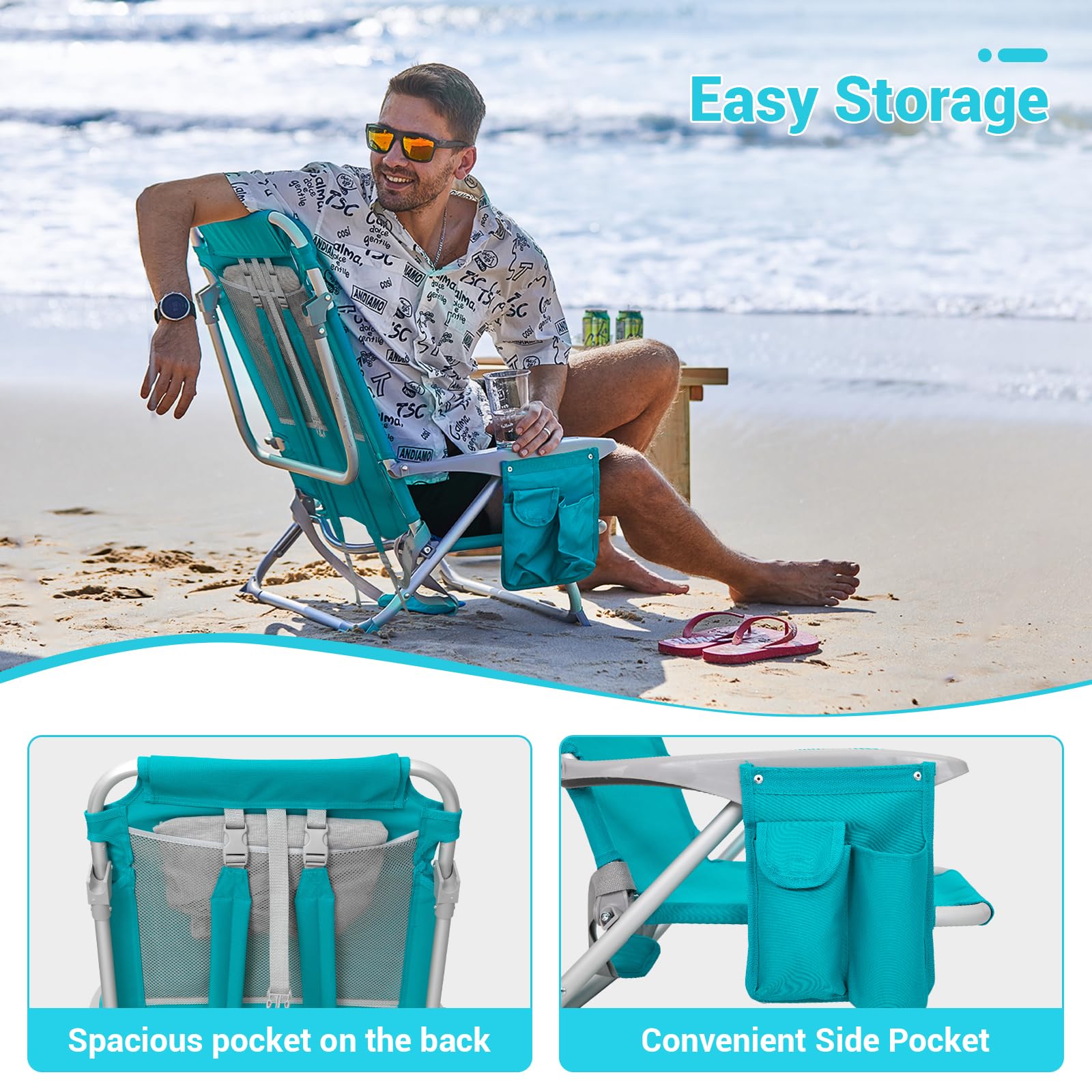 WEJOY wide high-back seat supports comfortable sitting or reclining