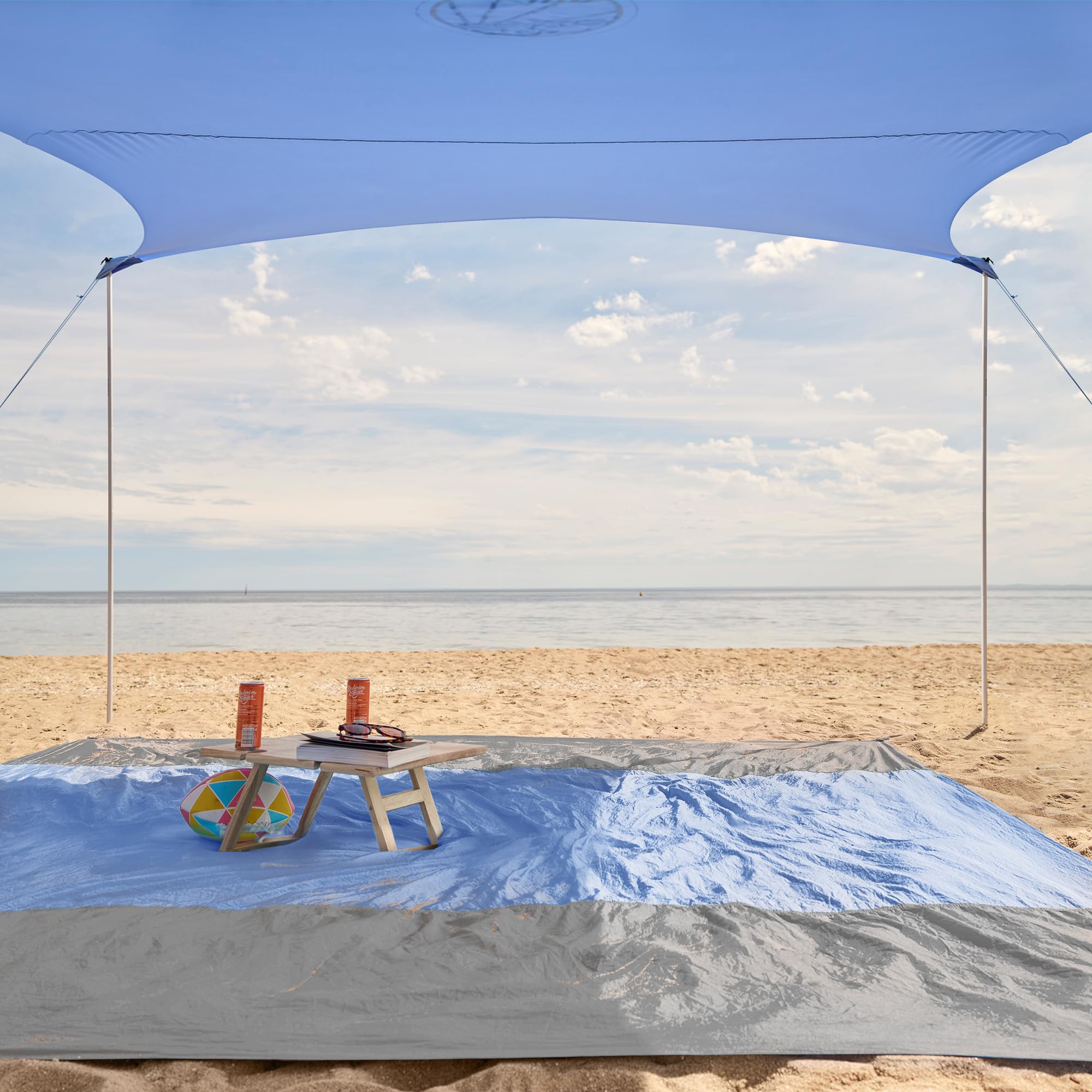 WEKAPO beach tent in backyard or camping scenes for shade