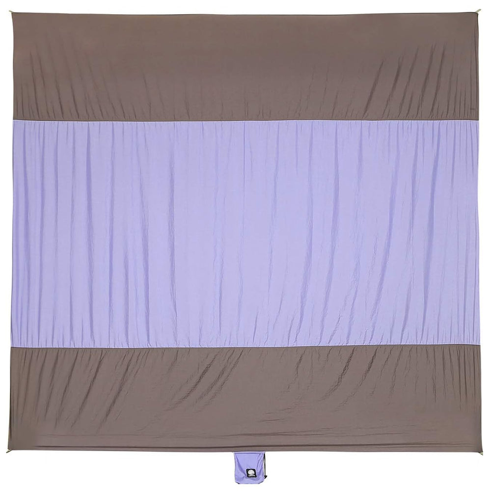 WEKAPO purple blanket in backyard for relaxing.